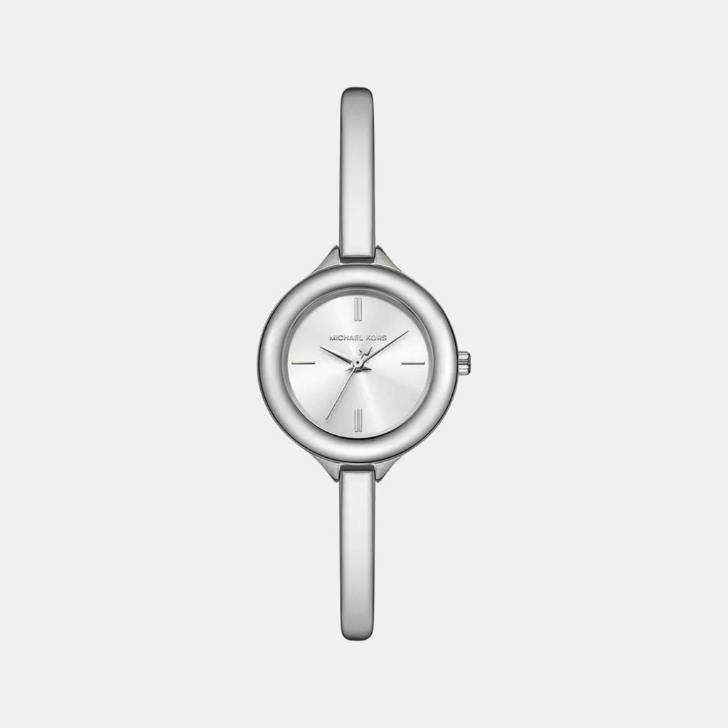 Izzy Women Quartz Silver Dial Analog Stainless Steel Watch MK4930