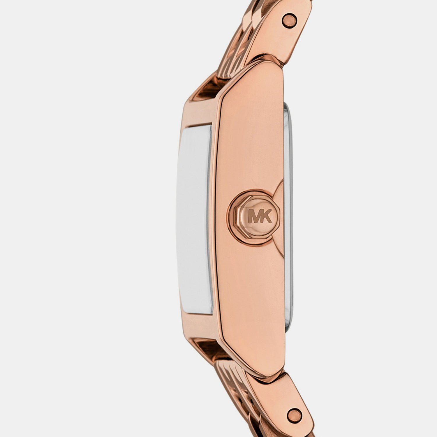 Georgie Women Quartz Pink Dial Analog Stainless Steel Watch MK4932