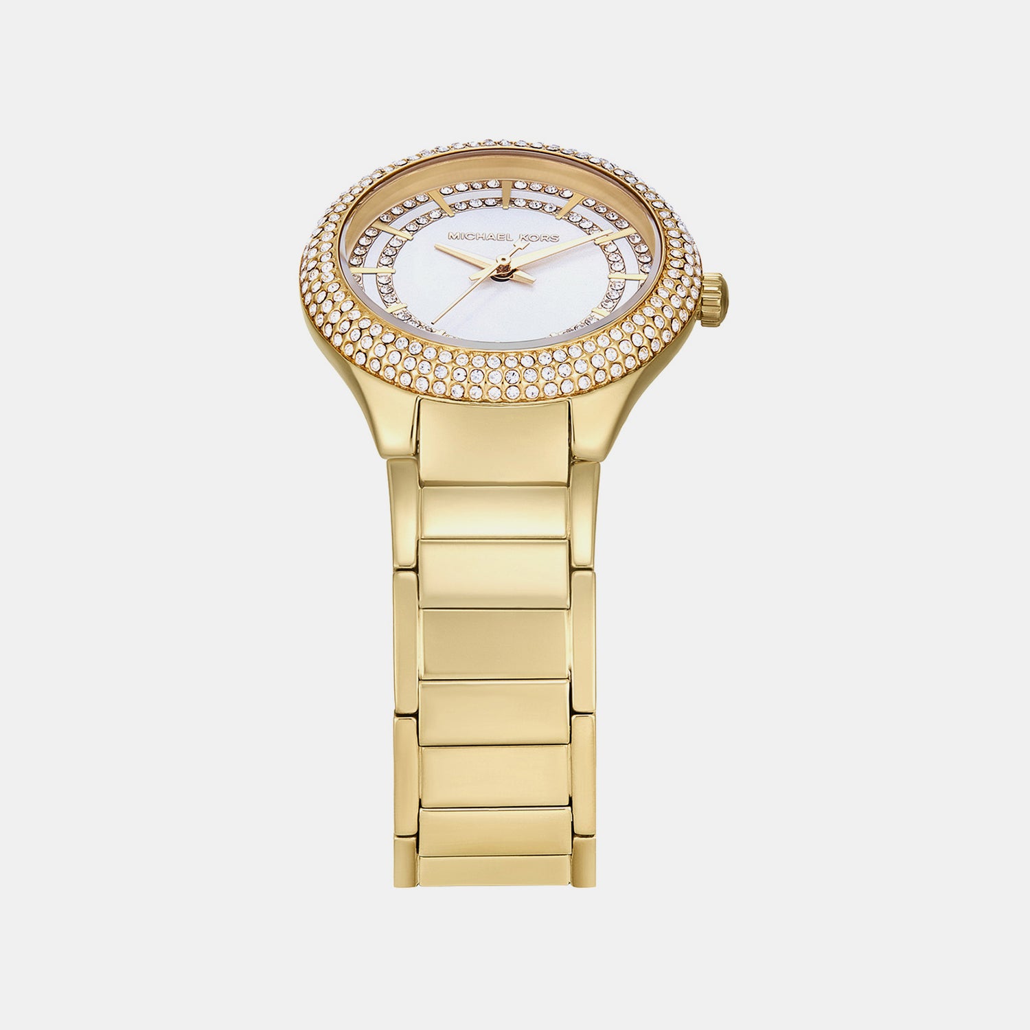 Sylvia Women Quartz White Dial Analog Stainless Steel Watch MK4941