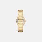 Sylvia Women Quartz White Dial Analog Stainless Steel Watch MK4941