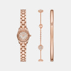 Women Quartz Silver Dial Analog Stainless Steel Watch MK4946SET