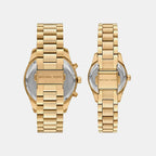 Lexington Women Quartz Gold Dial Analog Stainless Steel Watch MK4950SET