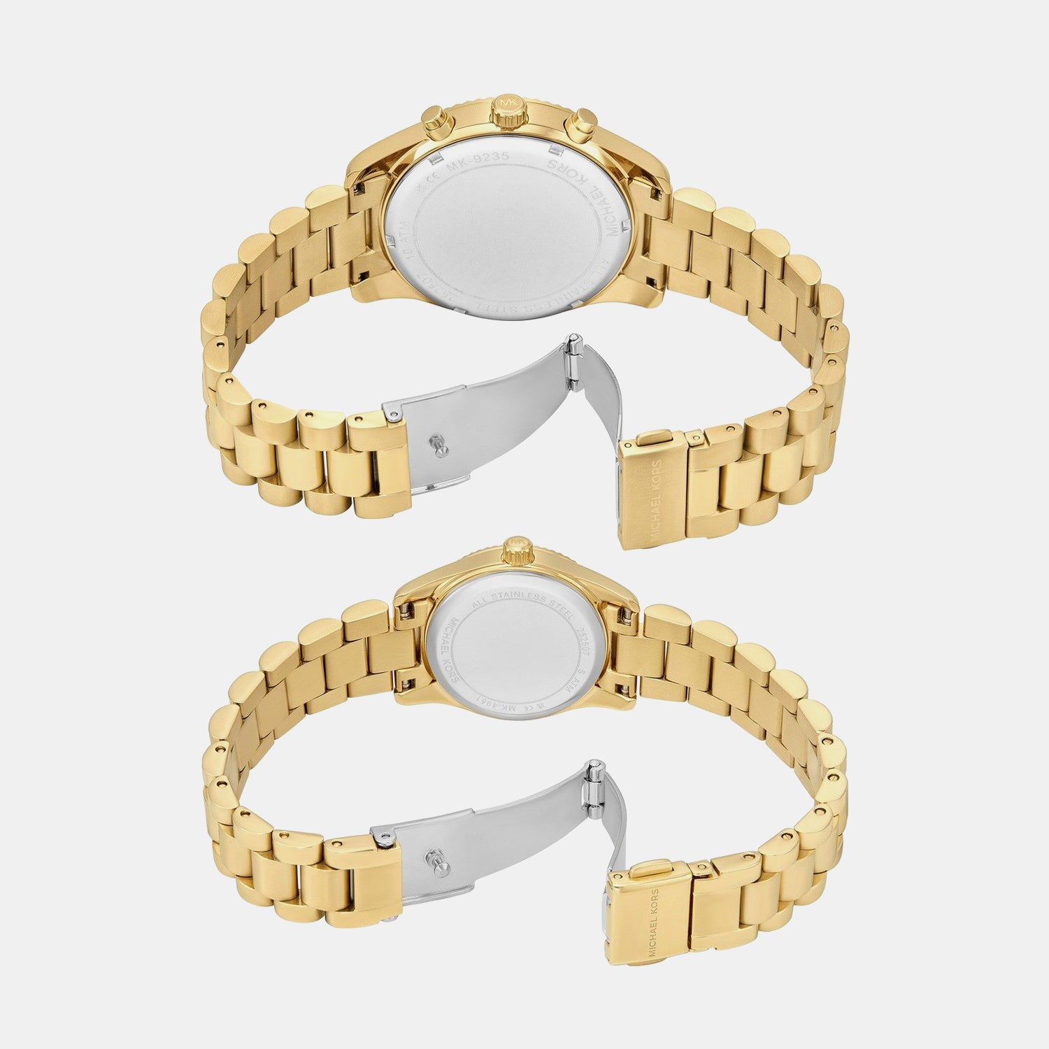 Lexington Couple Quartz Gold Dial Analog Stainless Steel Watch MK4950SET