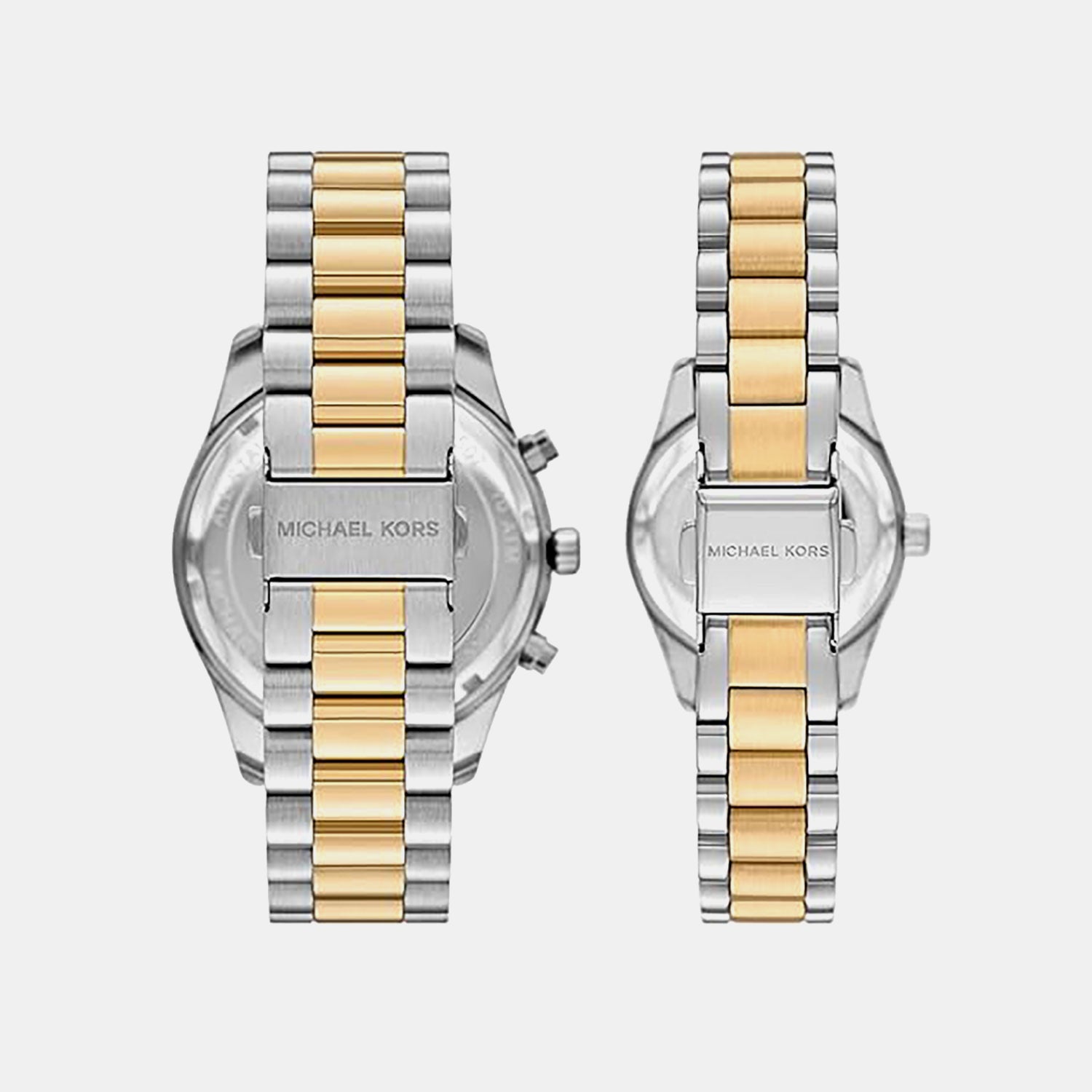 Lexington Couple Quartz White Dial Analog Stainless Steel Watch MK4952SET