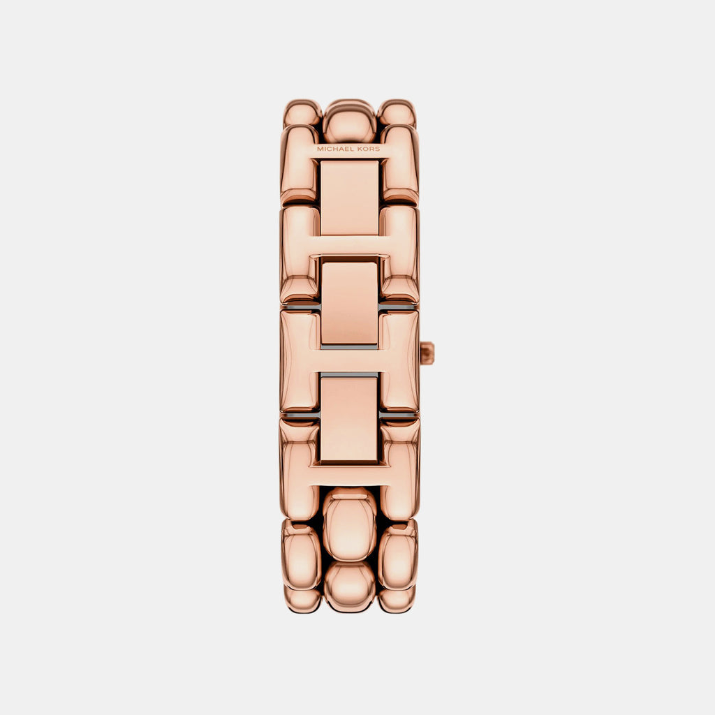 Hally Women Quartz Pink Dial Analog Stainless Steel Watch MK4954