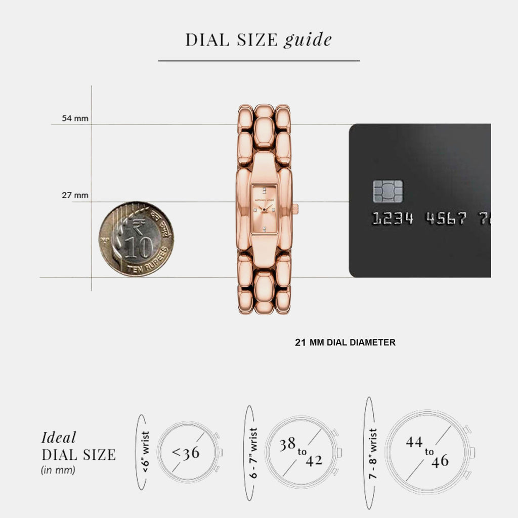 Hally Women Quartz Pink Dial Analog Stainless Steel Watch MK4954