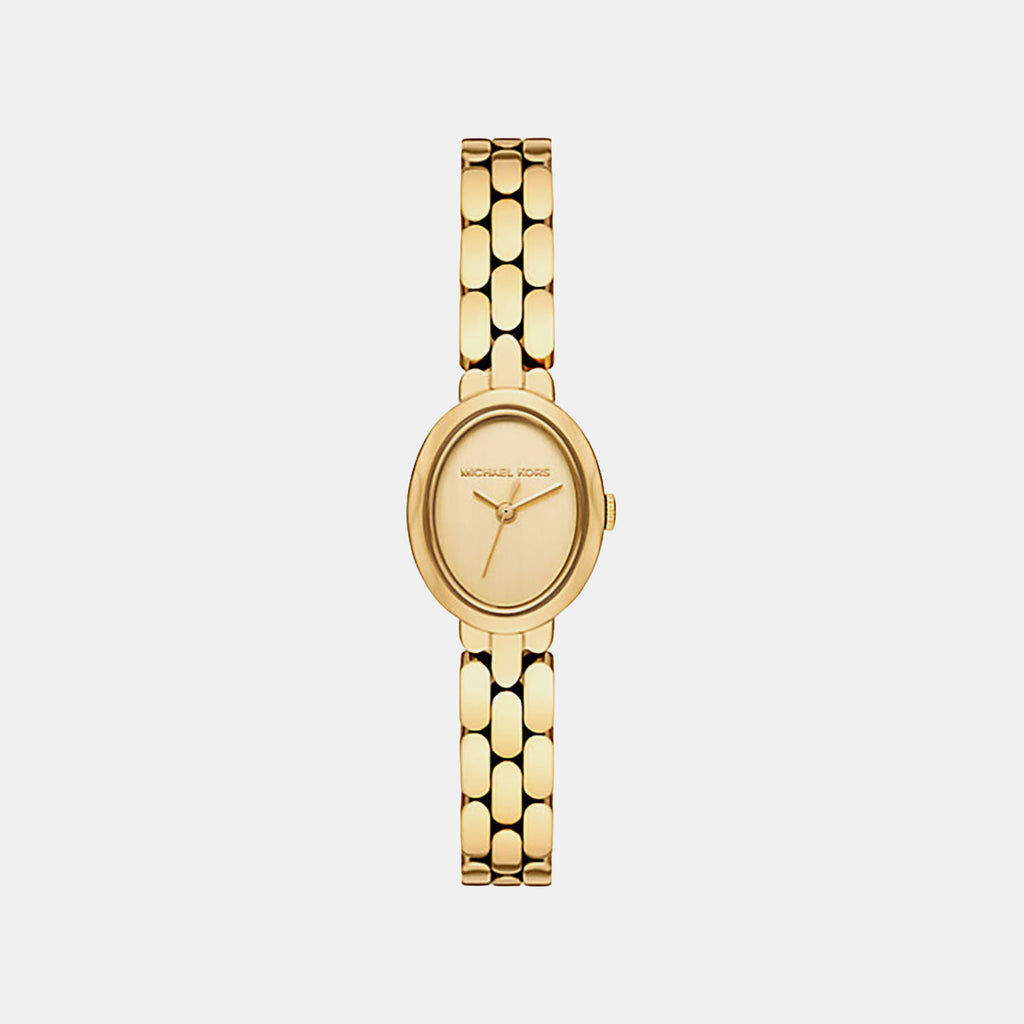 Maude Women Quartz Gold Dial Analog Stainless Steel Watch MK4955