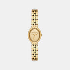 Maude Women Quartz Gold Dial Analog Stainless Steel Watch MK4955
