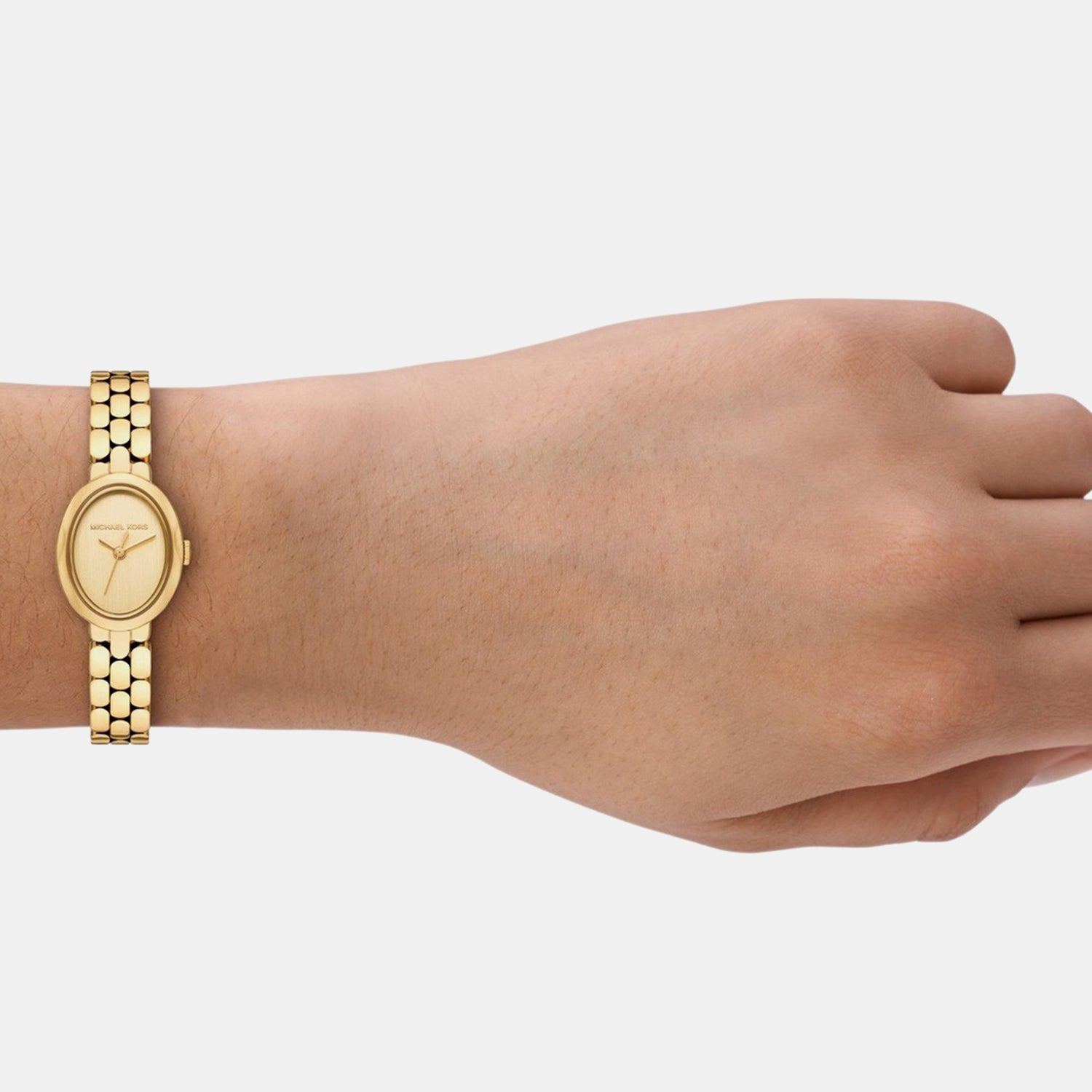 Maude Women Quartz Gold Dial Analog Stainless Steel Watch MK4955
