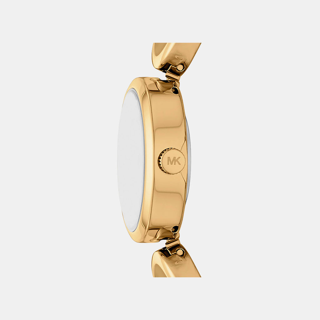 Maude Women Quartz Gold Dial Analog Stainless Steel Watch MK4957