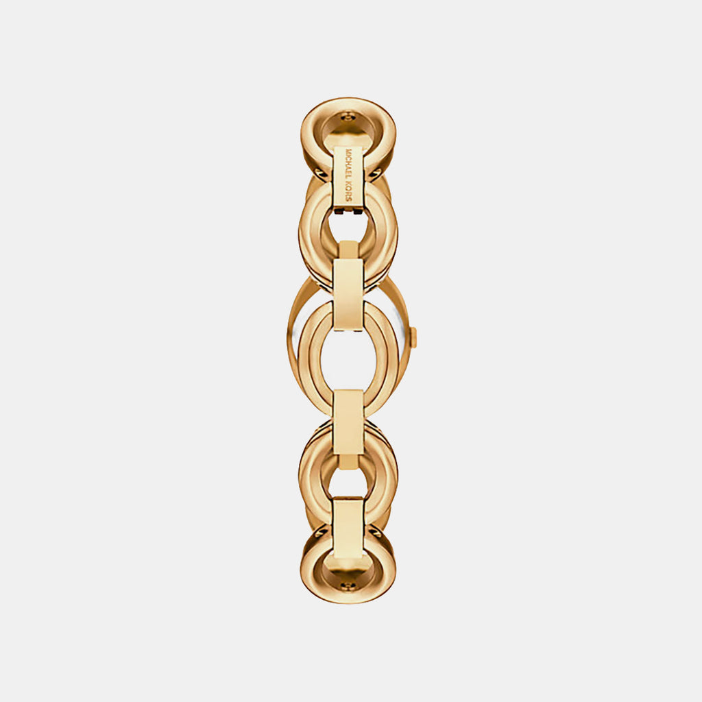 Maude Women Quartz Gold Dial Analog Stainless Steel Watch MK4957