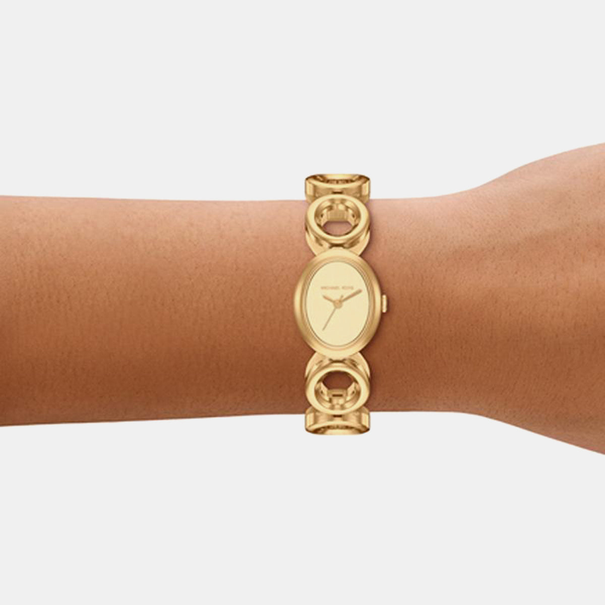 Maude Women Quartz Gold Dial Analog Stainless Steel Watch MK4957