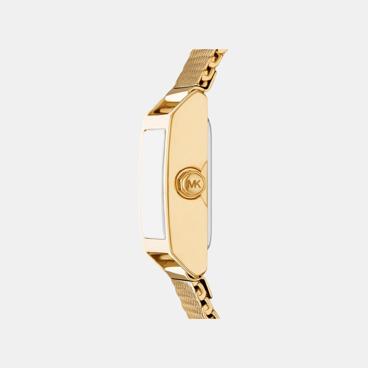 Georgie Women Quartz Gold Dial Analog Mesh Watch MK4959
