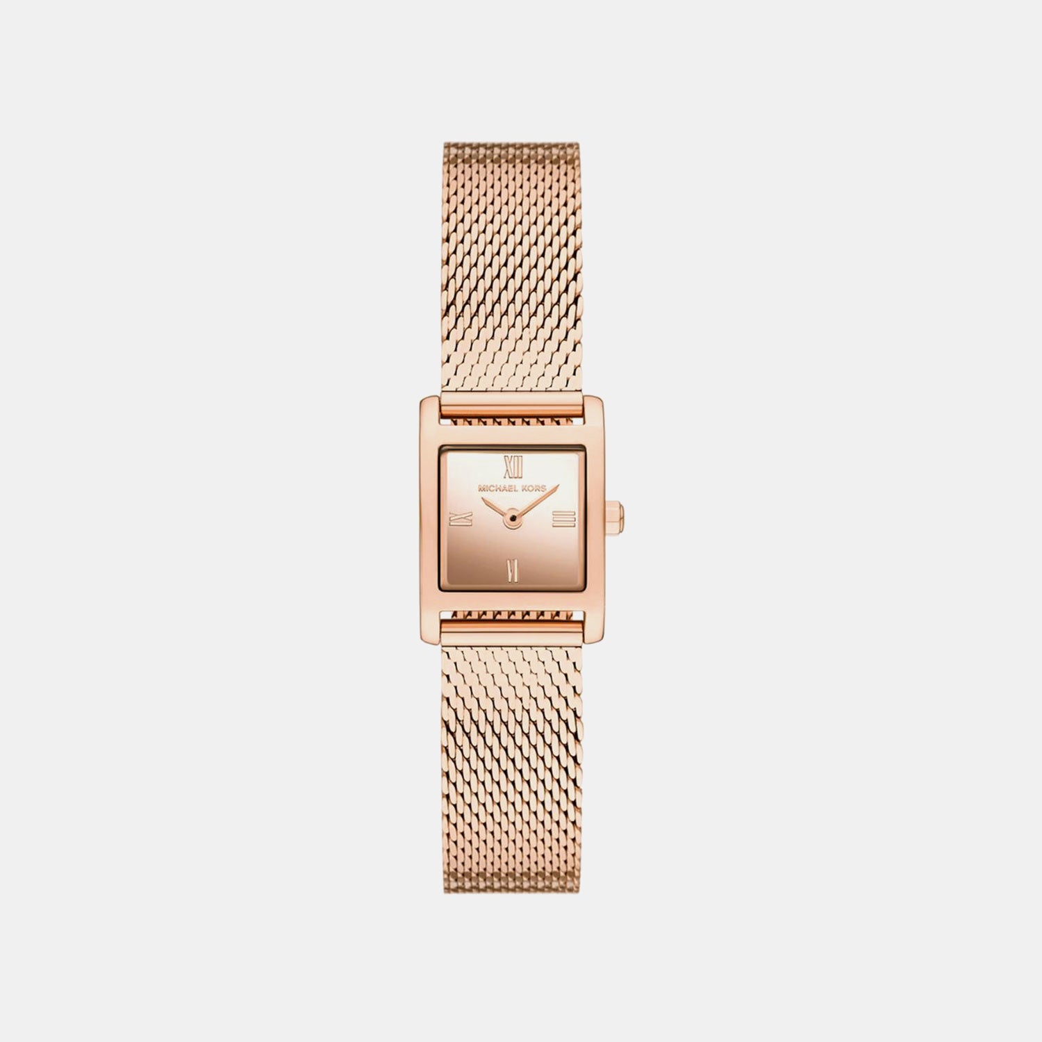 Georgie Women Quartz Rose Gold Dial Analog Mesh Watch MK4960