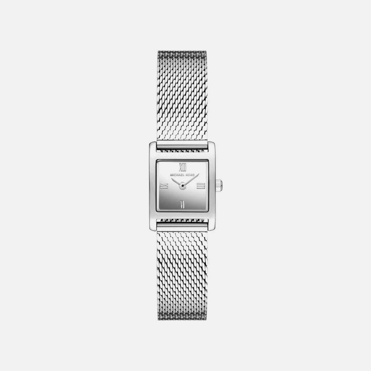 Georgie Women Quartz Silver Dial Analog Mesh Watch MK4961