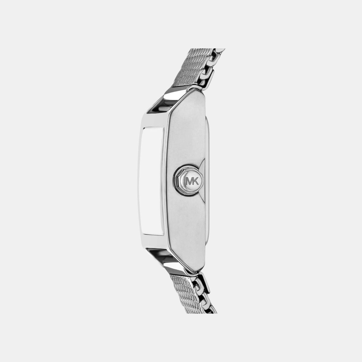 Georgie Women Quartz Silver Dial Analog Mesh Watch MK4961