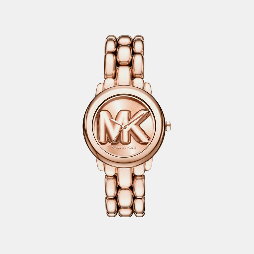 Phoebe Women Quartz Rose Gold Dial Analog Stainless Steel Watch MK4962