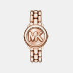 Phoebe Women Quartz Rose Gold Dial Analog Stainless Steel Watch MK4962