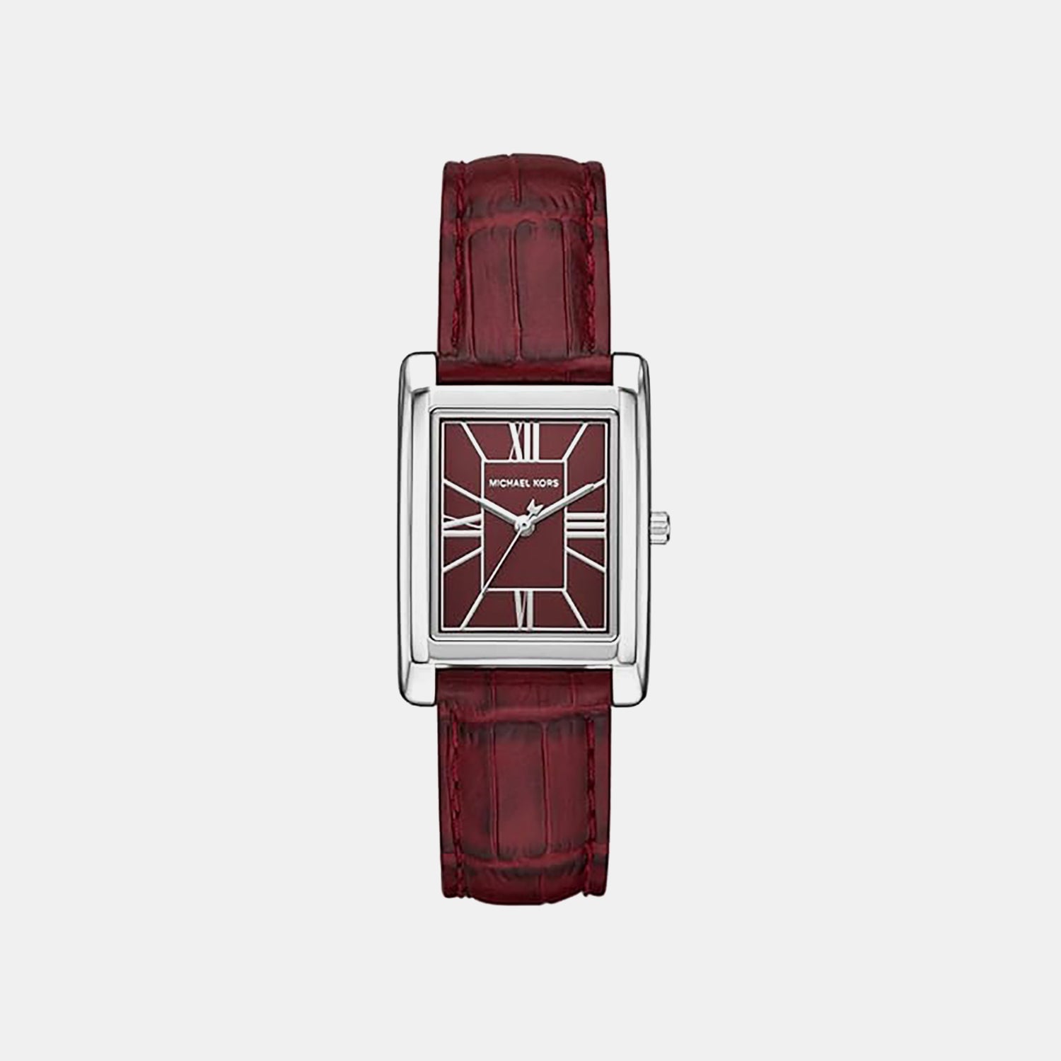 Essex Women Quartz Red Dial Analog Leather Watch MK4966