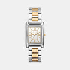 Essex Women Quartz White Dial Analog Stainless Steel Watch MK4967