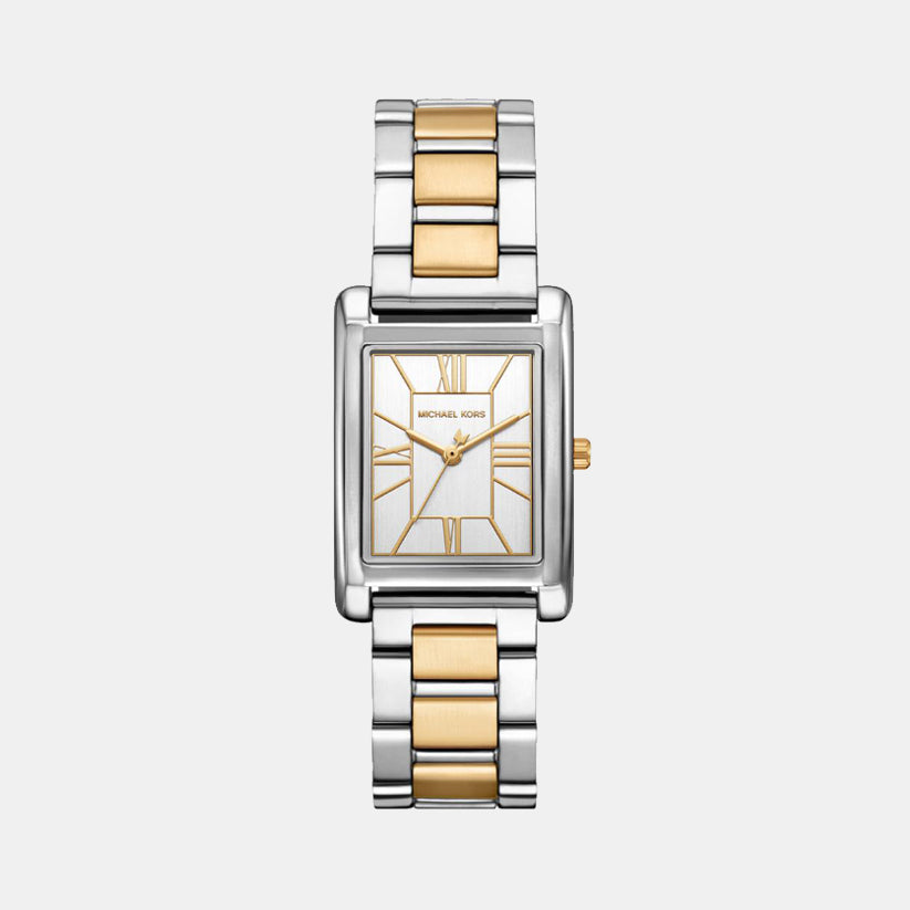 Essex Women Quartz White Dial Analog Stainless Steel Watch MK4967