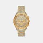 Lexington Women Quartz Gold Dial Chronograph Stainless Steel Watch MK4971