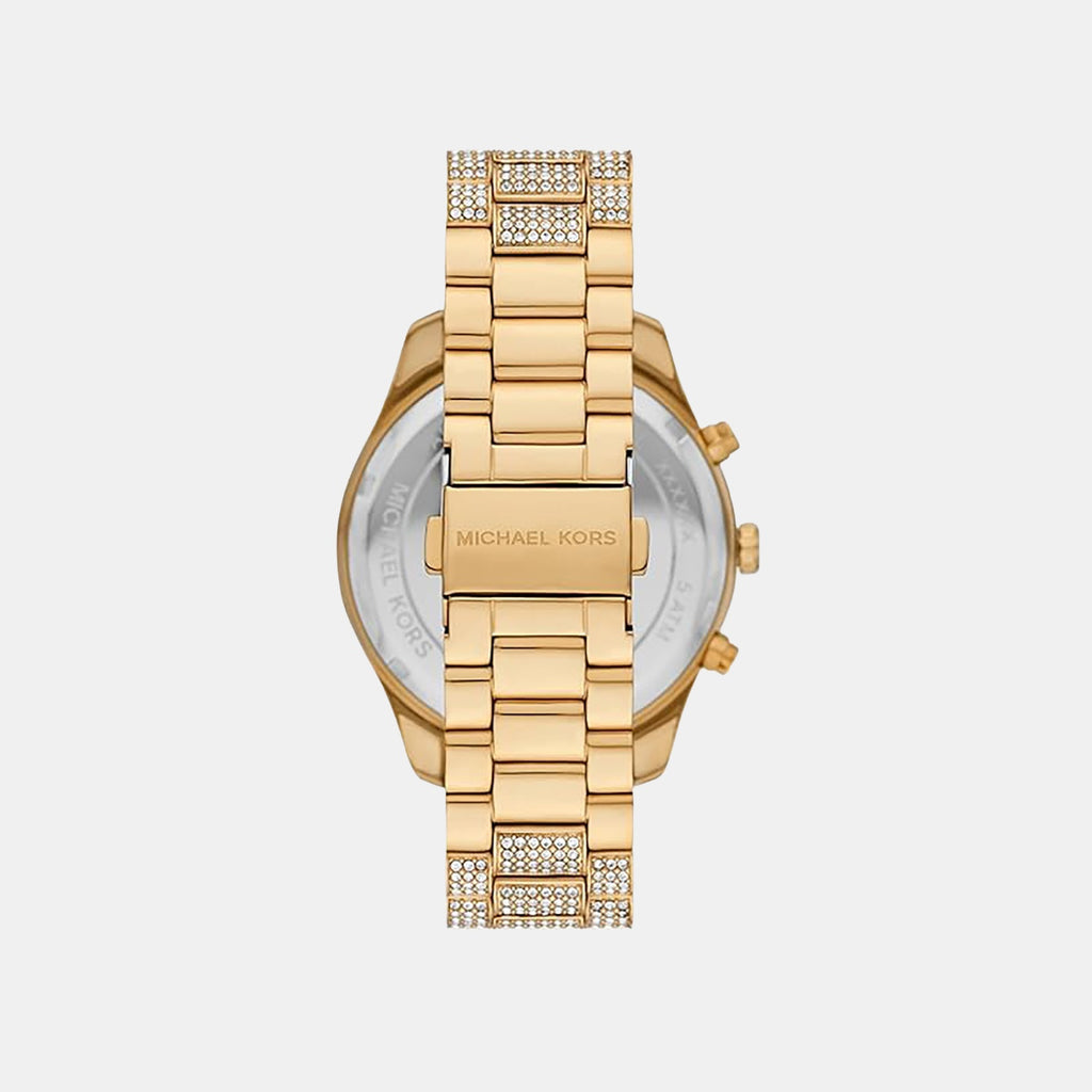 Lexington Women Quartz Gold Dial Chronograph Stainless Steel Watch MK4971