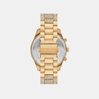Lexington Women Quartz Gold Dial Chronograph Stainless Steel Watch MK4971