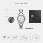 Lexington Women Quartz Silver Dial Multi-Function Stainless Steel Watch MK4979