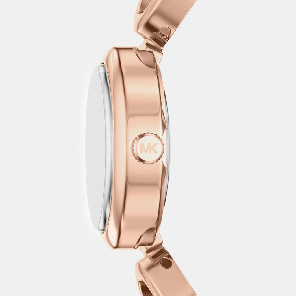 Maude Women Quartz Rose Gold Dial Analog Stainless Steel Watch MK4981