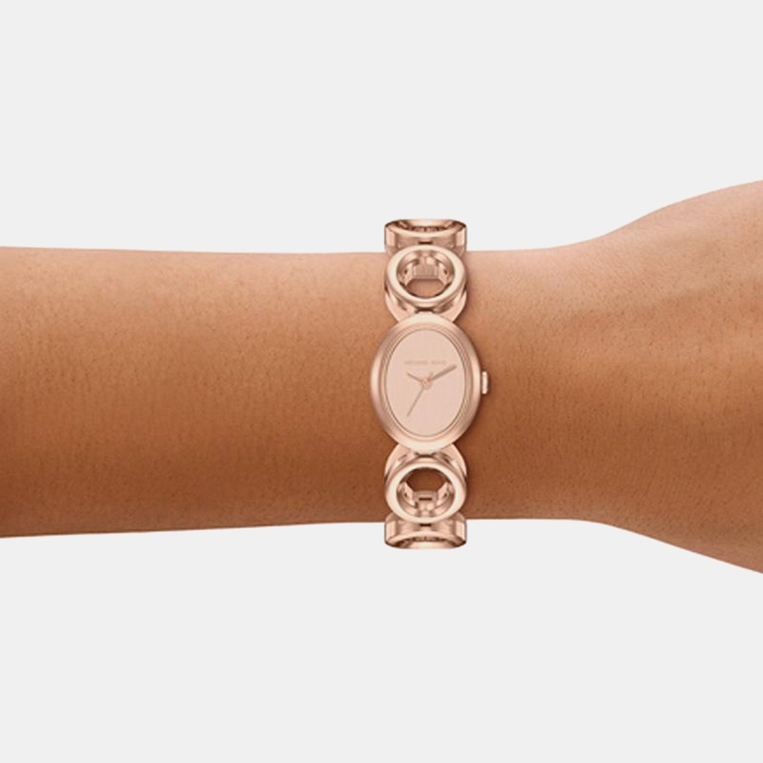 Maude Women Quartz Rose Gold Dial Analog Stainless Steel Watch MK4981