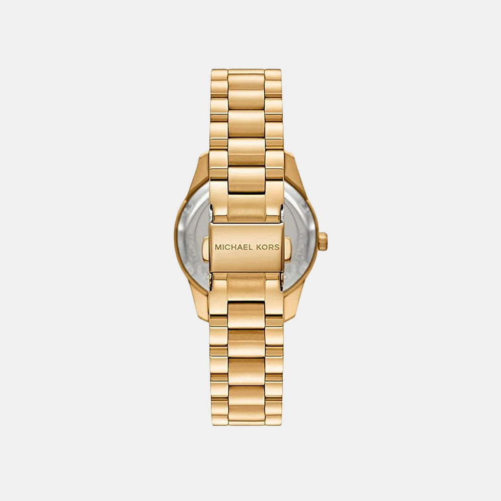 Lexington Women Quartz Gold Dial Chronograph Stainless Steel Watch MK4982