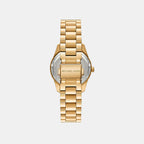 Lexington Women Quartz Gold Dial Chronograph Stainless Steel Watch MK4982
