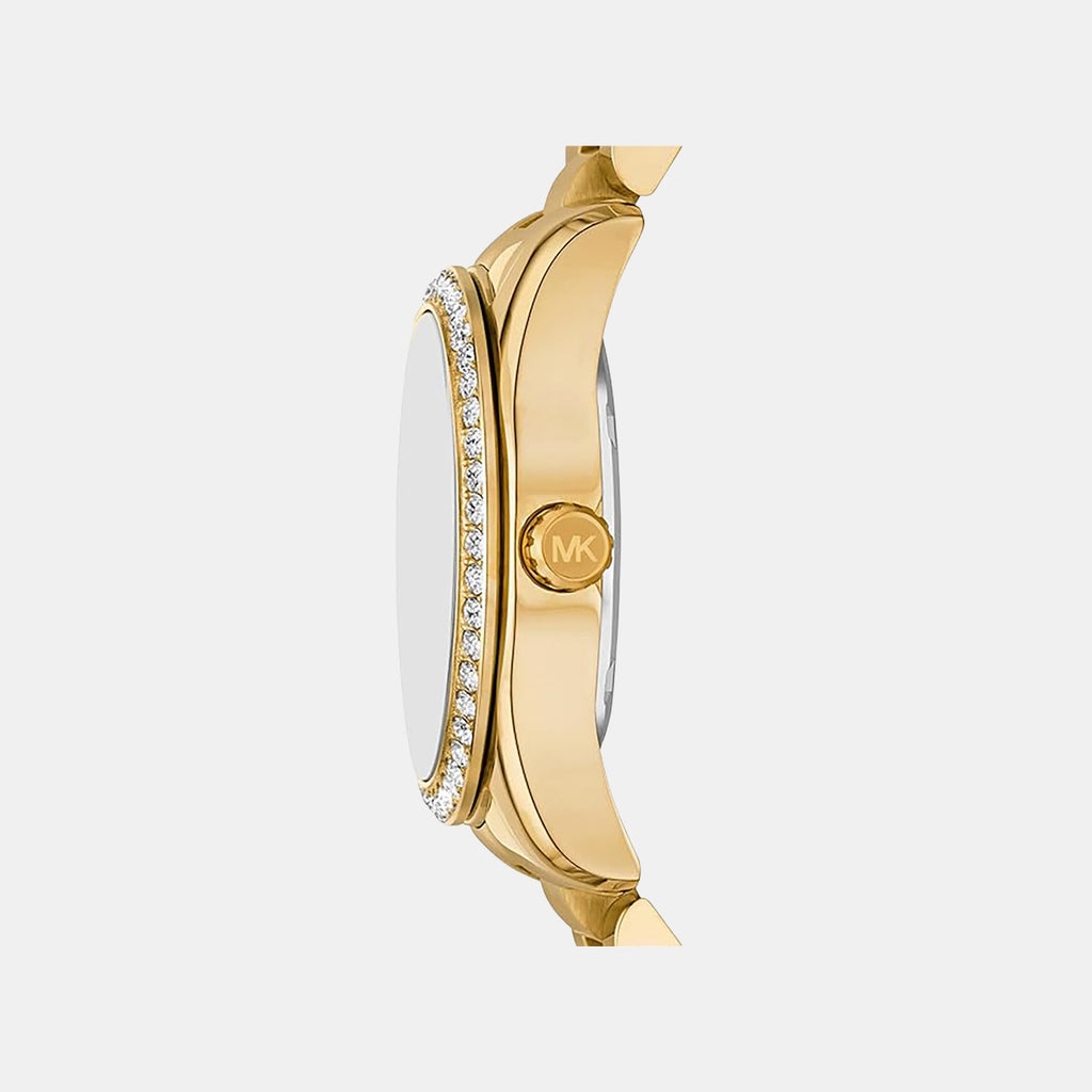Lexington Women Quartz Gold Dial Chronograph Stainless Steel Watch MK4982