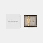 Lexington Women Quartz Gold Dial Analog Stainless Steel Watch MK4992SET