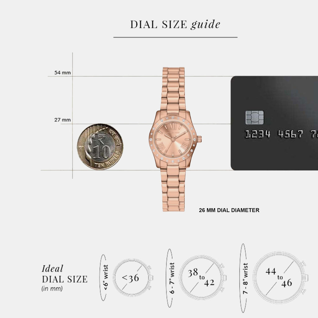 Lexington Women Quartz Rose Gold Dial Analog Stainless Steel Watch MK4994SET