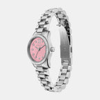 Lexington Women Quartz Pink Dial Analog Stainless Steel Watch MK4996