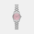 Lexington Women Quartz Pink Dial Analog Stainless Steel Watch MK4996