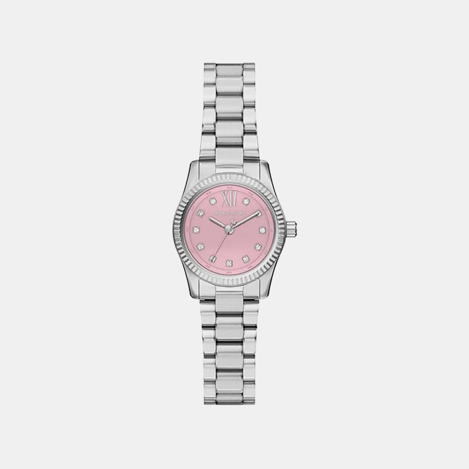 Lexington Women Quartz Pink Dial Analog Stainless Steel Watch MK4996
