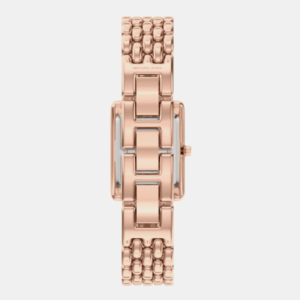 Essex Women Quartz Rose Gold Dial Analog Stainless Steel Watch MK4998