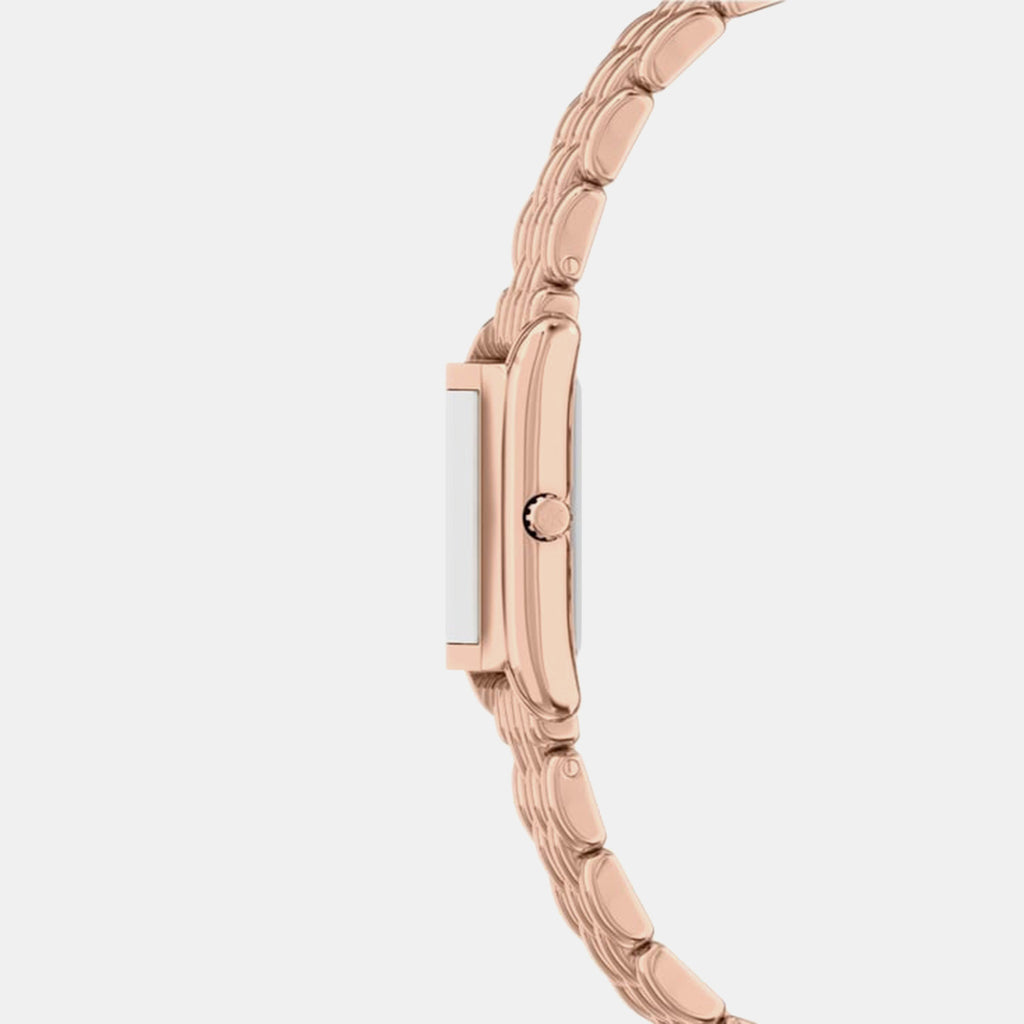Essex Women Quartz Rose Gold Dial Analog Stainless Steel Watch MK4998
