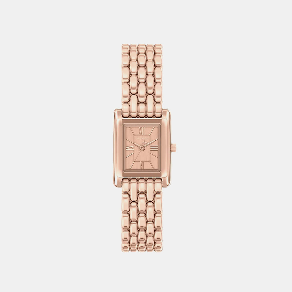 Essex Women Quartz Rose Gold Dial Analog Stainless Steel Watch MK4998