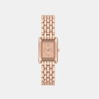 Essex Women Quartz Rose Gold Dial Analog Stainless Steel Watch MK4998
