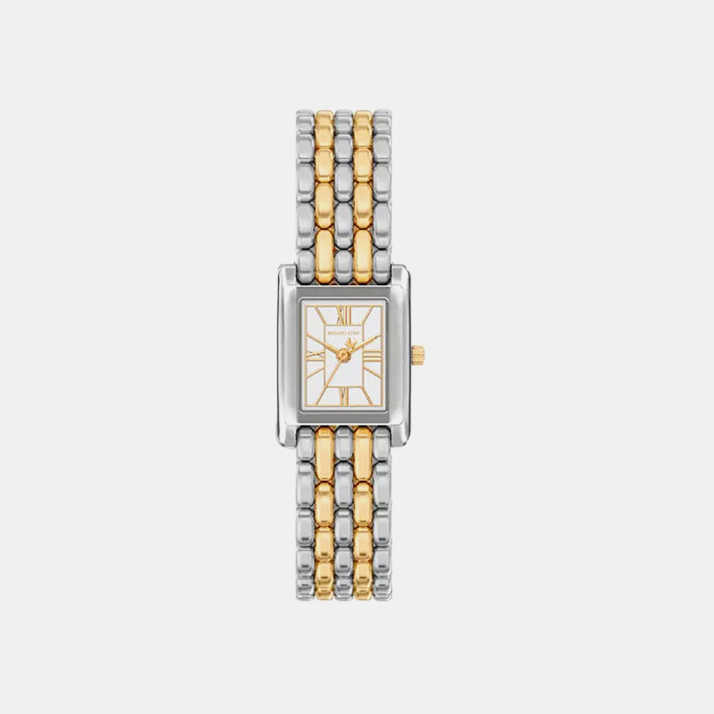 Essex Women Quartz White Dial Analog Stainless Steel Watch MK4999