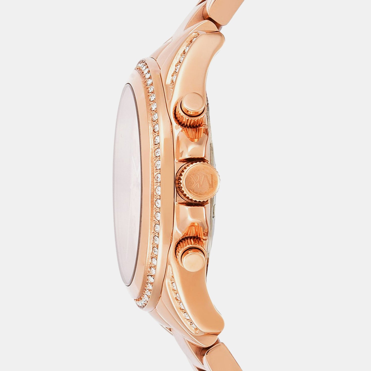 Blair Women Quartz Rose Gold Dial Chronograph Stainless Steel Watch MK5263I