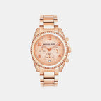 Blair Women Quartz Rose Gold Dial Chronograph Stainless Steel Watch MK5263I