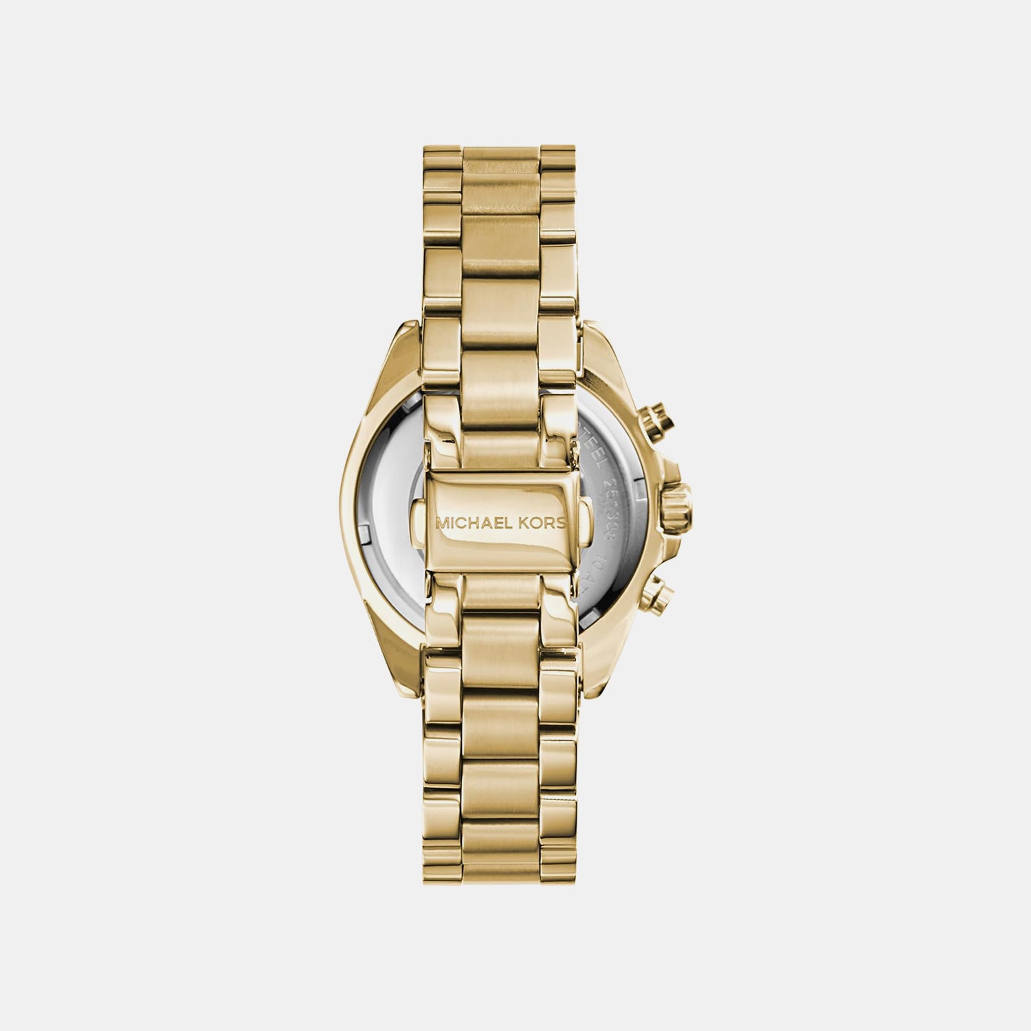 Mini Bradshaw Women Quartz Gold Dial Chronograph Stainless Steel Watch MK5798