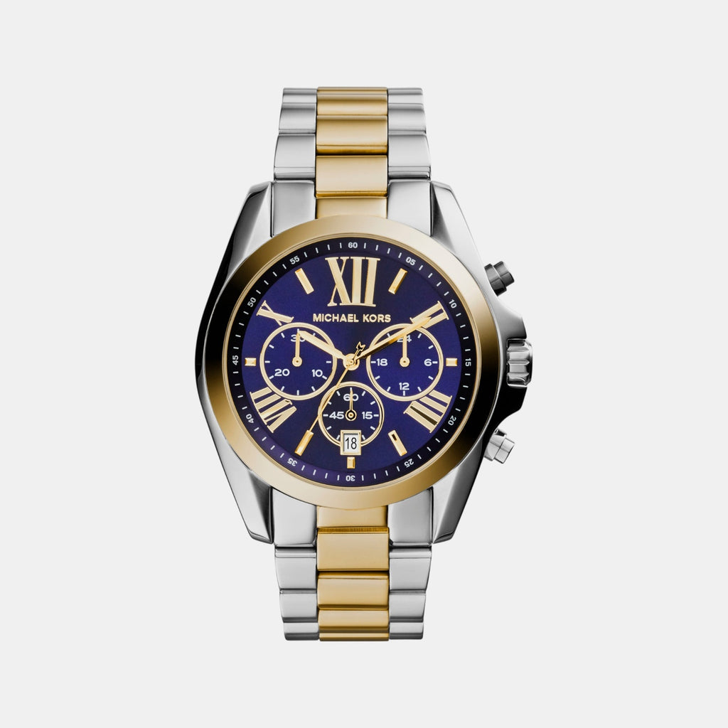 Bradshaw Women Quartz Blue Dial Chronograph Stainless Steel Watch MK5976