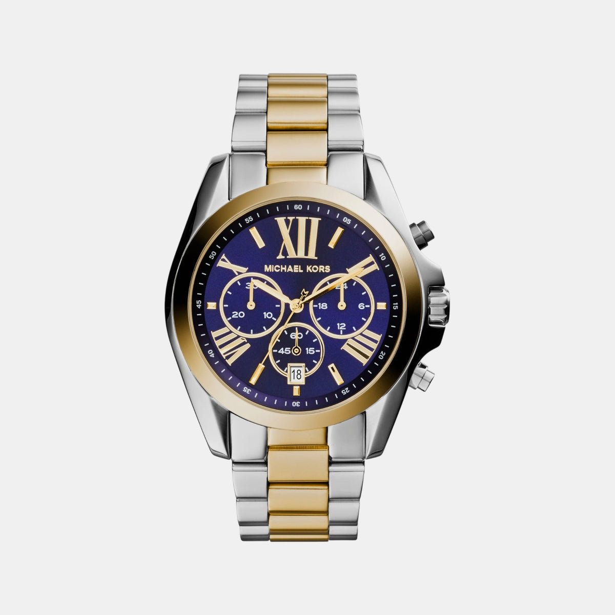 Bradshaw Women Quartz Blue Dial Chronograph Stainless Steel Watch MK5976