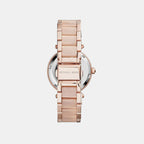 Mini Parker Women Quartz Pink Dial Chronograph Stainless Steel Watch MK6110